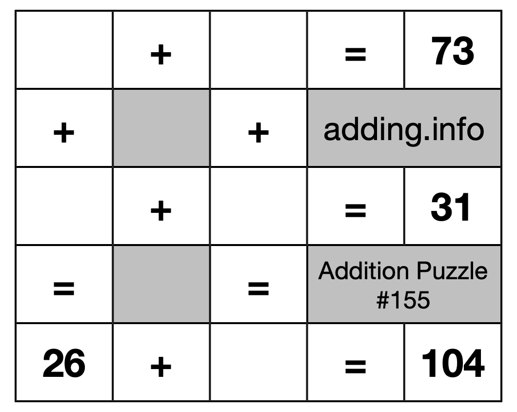 Addition Puzzle #155