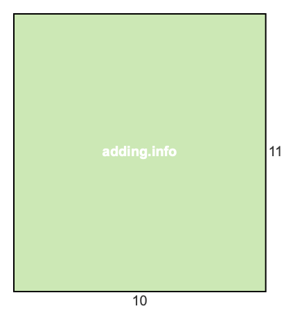 10 to 11 pie rectangle 10 to 11 pie rectangle