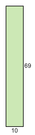 10 to 69 pie rectangle