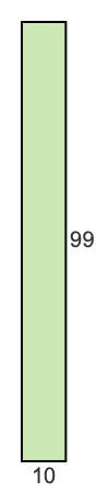 10 to 99 pie rectangle