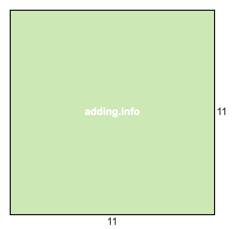 11 to 11 pie rectangle 11 to 11 pie rectangle