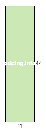 11 to 44 pie rectangle 11 to 44 pie rectangle