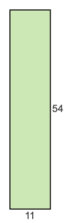 11 to 54 pie rectangle 11 to 54 pie rectangle