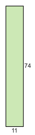 11 to 74 pie rectangle 11 to 74 pie rectangle