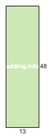 13 to 48 pie rectangle 13 to 48 pie rectangle