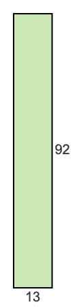 13 to 92 pie rectangle 13 to 92 pie rectangle