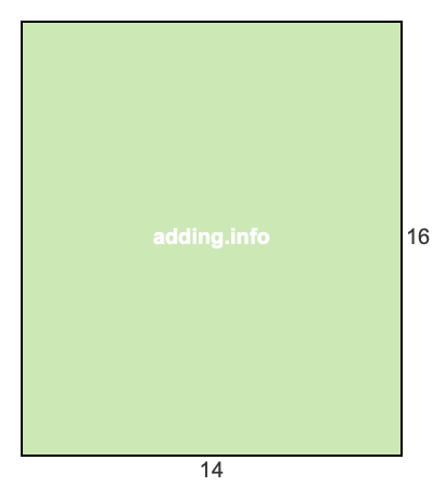 14 to 16 pie rectangle 14 to 16 pie rectangle
