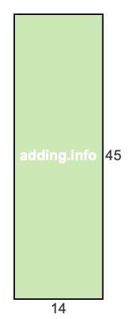 14 to 45 pie rectangle 14 to 45 pie rectangle