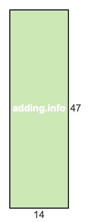 14 to 47 pie rectangle 14 to 47 pie rectangle