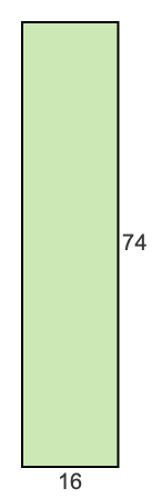 16 to 74 pie rectangle 16 to 74 pie rectangle