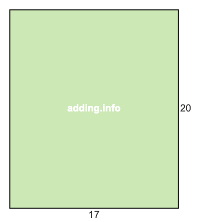 17 to 20 pie rectangle 17 to 20 pie rectangle