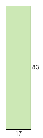 17 to 83 pie rectangle