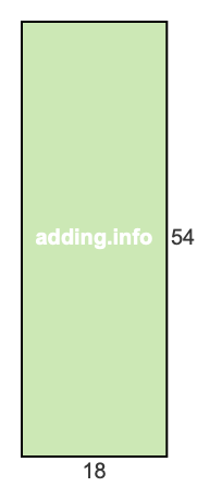 18 to 54 pie rectangle 18 to 54 pie rectangle