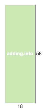 18 to 58 pie rectangle 18 to 58 pie rectangle