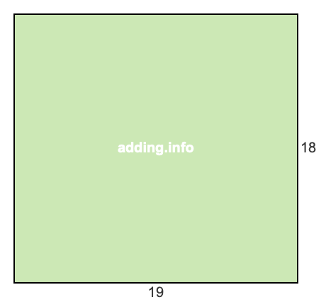 19 to 18 pie rectangle 19 to 18 pie rectangle