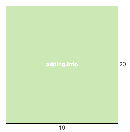 19 to 20 pie rectangle 19 to 20 pie rectangle