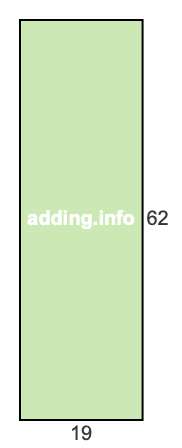 19 to 62 pie rectangle 19 to 62 pie rectangle
