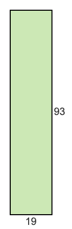19 to 93 pie rectangle