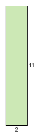 2 to 11 pie rectangle