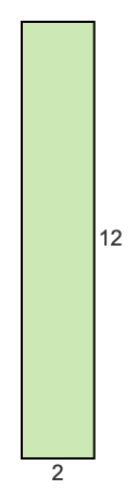 2 to 12 pie rectangle