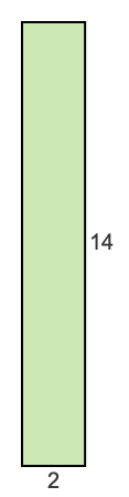 2 to 14 pie rectangle