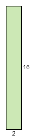 2 to 16 pie rectangle