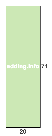 20 to 71 pie rectangle 20 to 71 pie rectangle