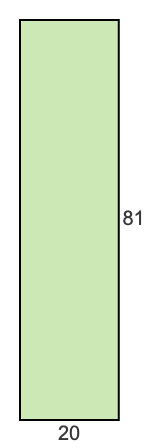 20 to 81 pie rectangle 20 to 81 pie rectangle