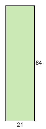 21 to 84 pie rectangle