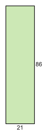 21 to 86 pie rectangle