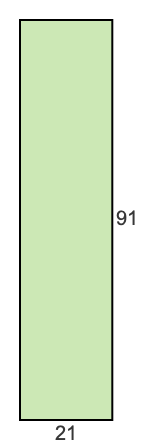 21 to 91 pie rectangle