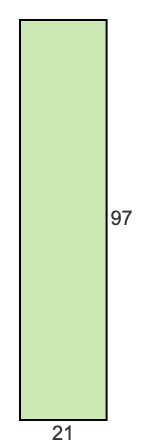 21 to 97 pie rectangle