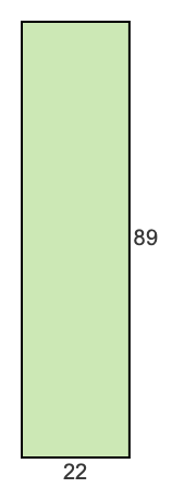 22 to 89 pie rectangle