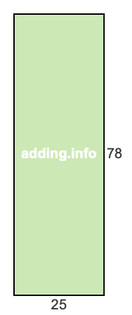 25 to 78 pie rectangle 25 to 78 pie rectangle