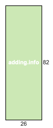 26 to 82 pie rectangle 26 to 82 pie rectangle