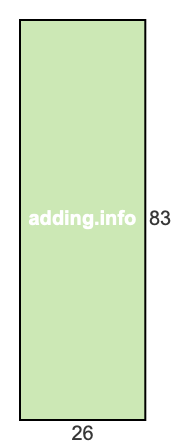 26 to 83 pie rectangle 26 to 83 pie rectangle