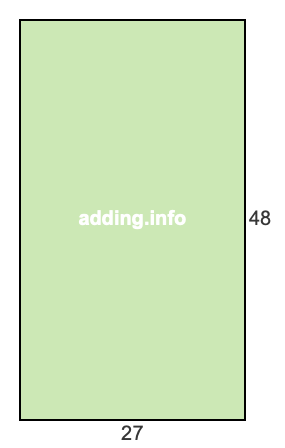 27 to 48 pie rectangle 27 to 48 pie rectangle