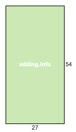 27 to 54 pie rectangle 27 to 54 pie rectangle