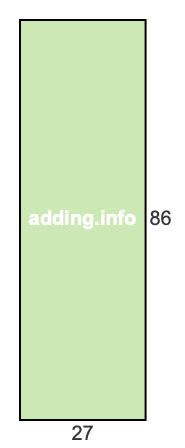 27 to 86 pie rectangle