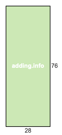 28 to 76 pie rectangle 28 to 76 pie rectangle