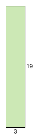 3 to 19 pie rectangle