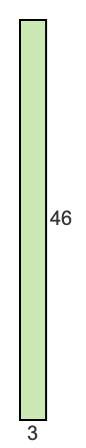 3 to 46 pie rectangle