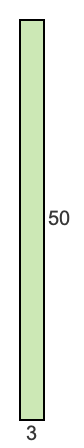 3 to 50 pie rectangle