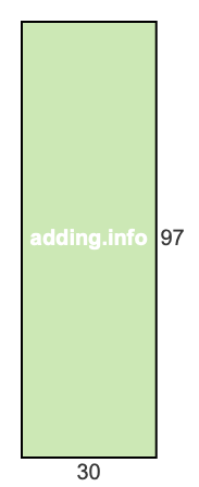 30 to 97 pie rectangle