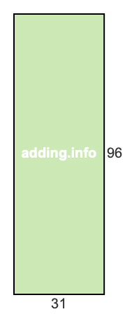 31 to 96 pie rectangle 31 to 96 pie rectangle