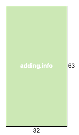 32 to 63 pie rectangle 32 to 63 pie rectangle