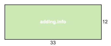 33 to 12 pie rectangle 33 to 12 pie rectangle