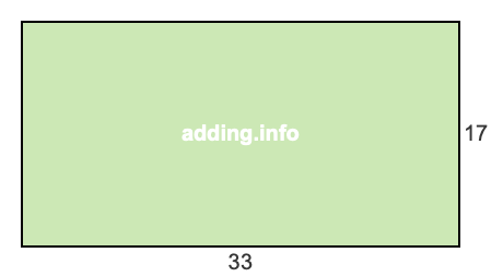 33 to 17 pie rectangle 33 to 17 pie rectangle