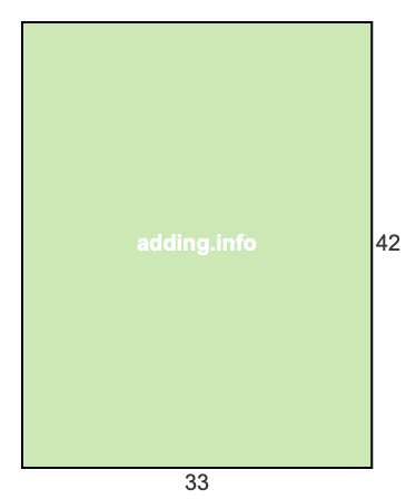 33 to 42 pie rectangle 33 to 42 pie rectangle