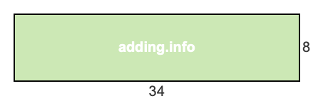 34 to 8 pie rectangle 34 to 8 pie rectangle